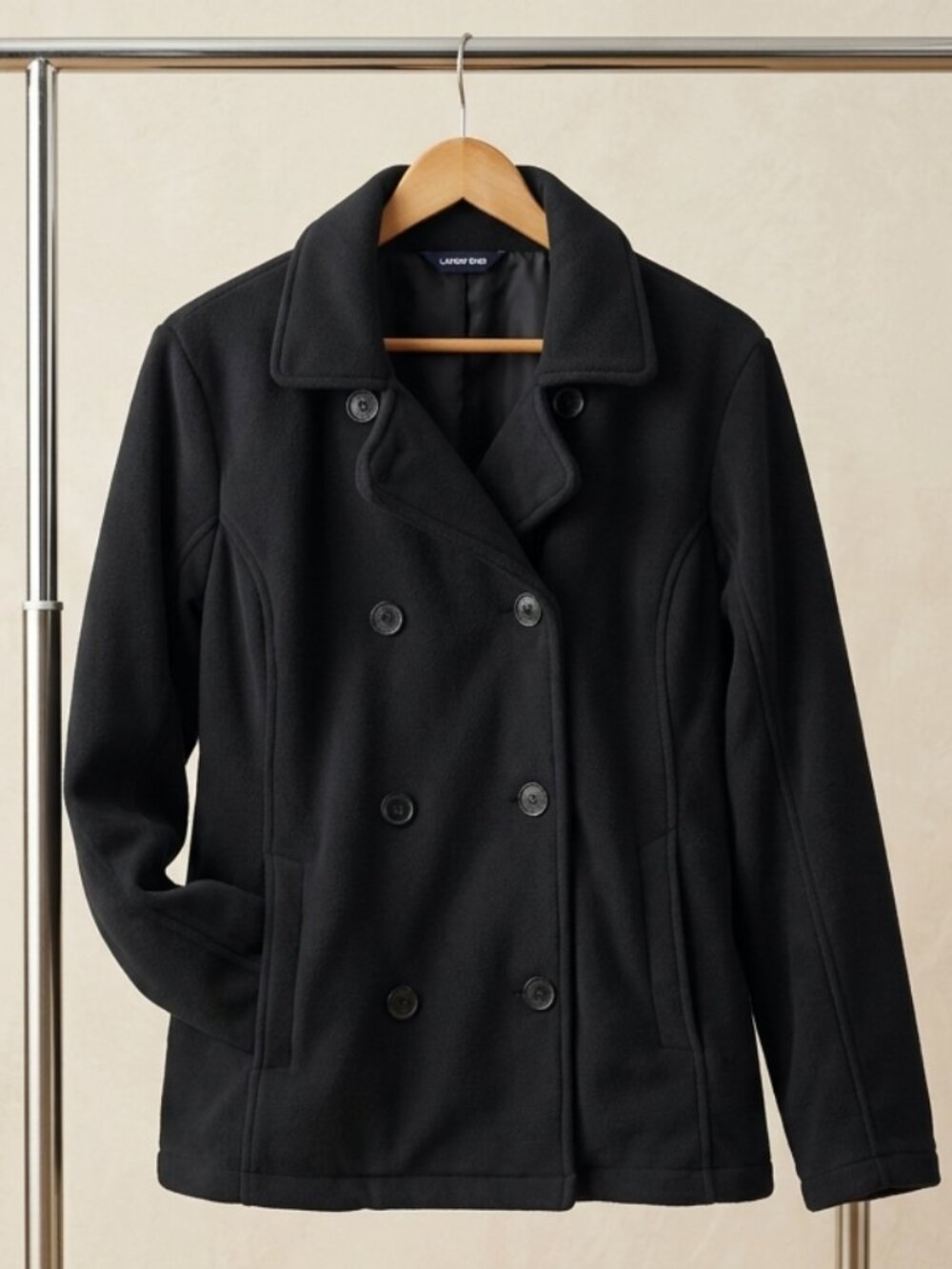 Lands’ End Women’s Polartec Air Core 200 Fleece Peacoat – Size XL/18